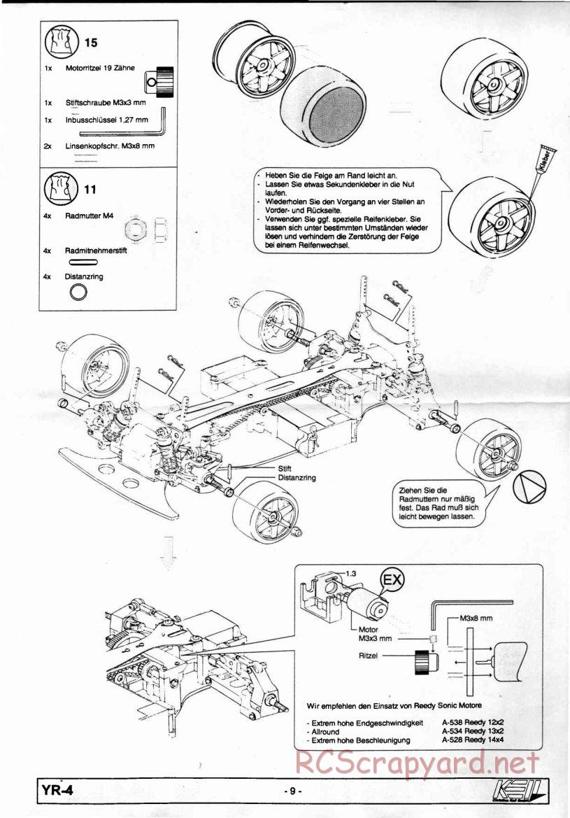 Yokomo - YR-4 - Manual - Page 9