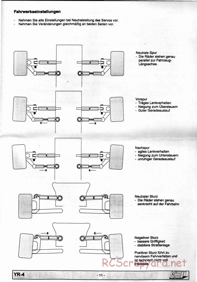 Yokomo - YR-4 - Manual - Page 11