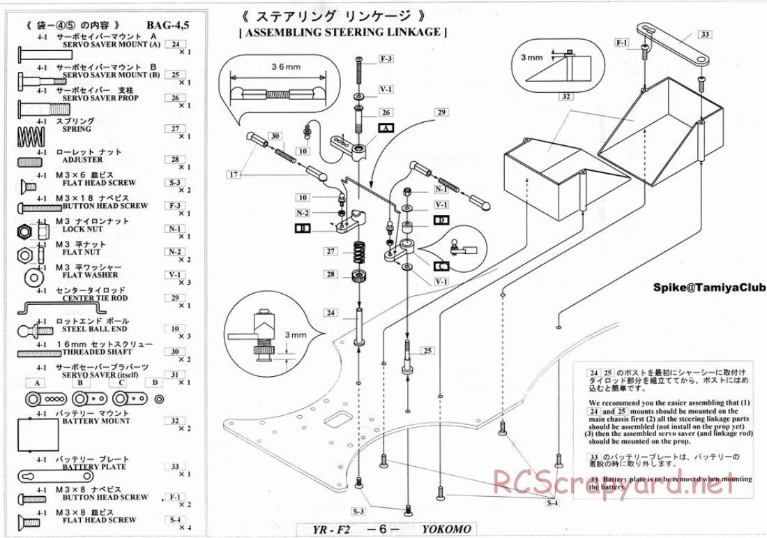 Yokomo - YR-F2 - Manual - Page 6