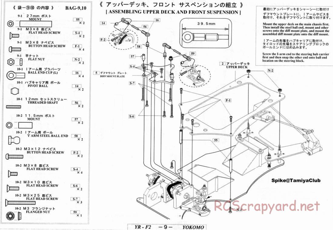 Yokomo - YR-F2 - Manual - Page 9