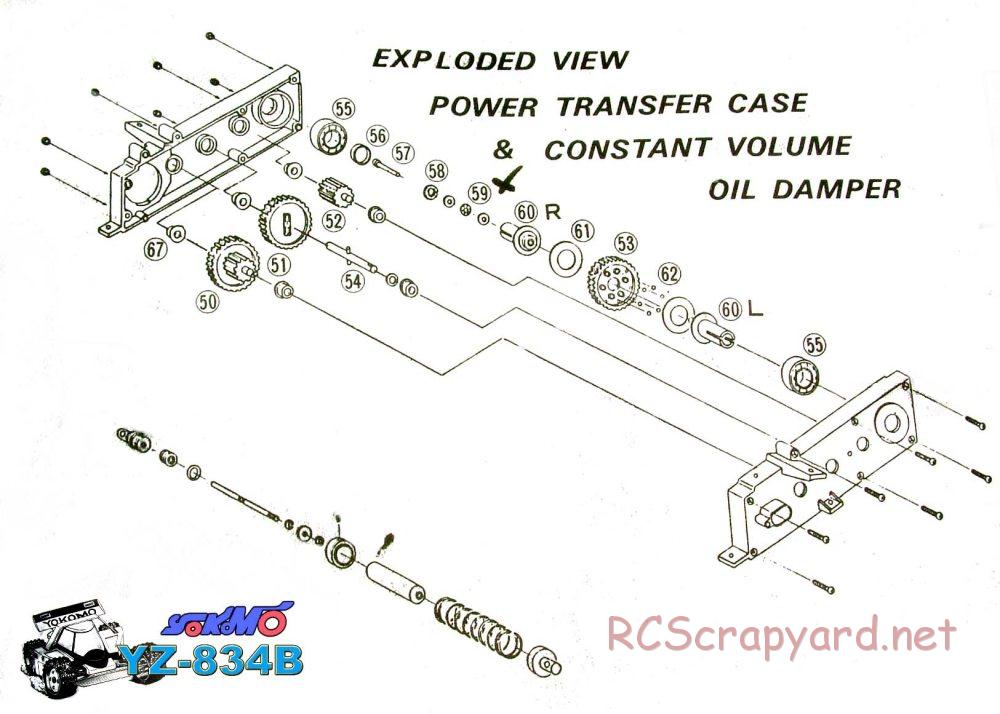 Yokomo - YZ-834B Wonder Dog Fighter RPS SE - Exploded Views and Parts List - Page 2