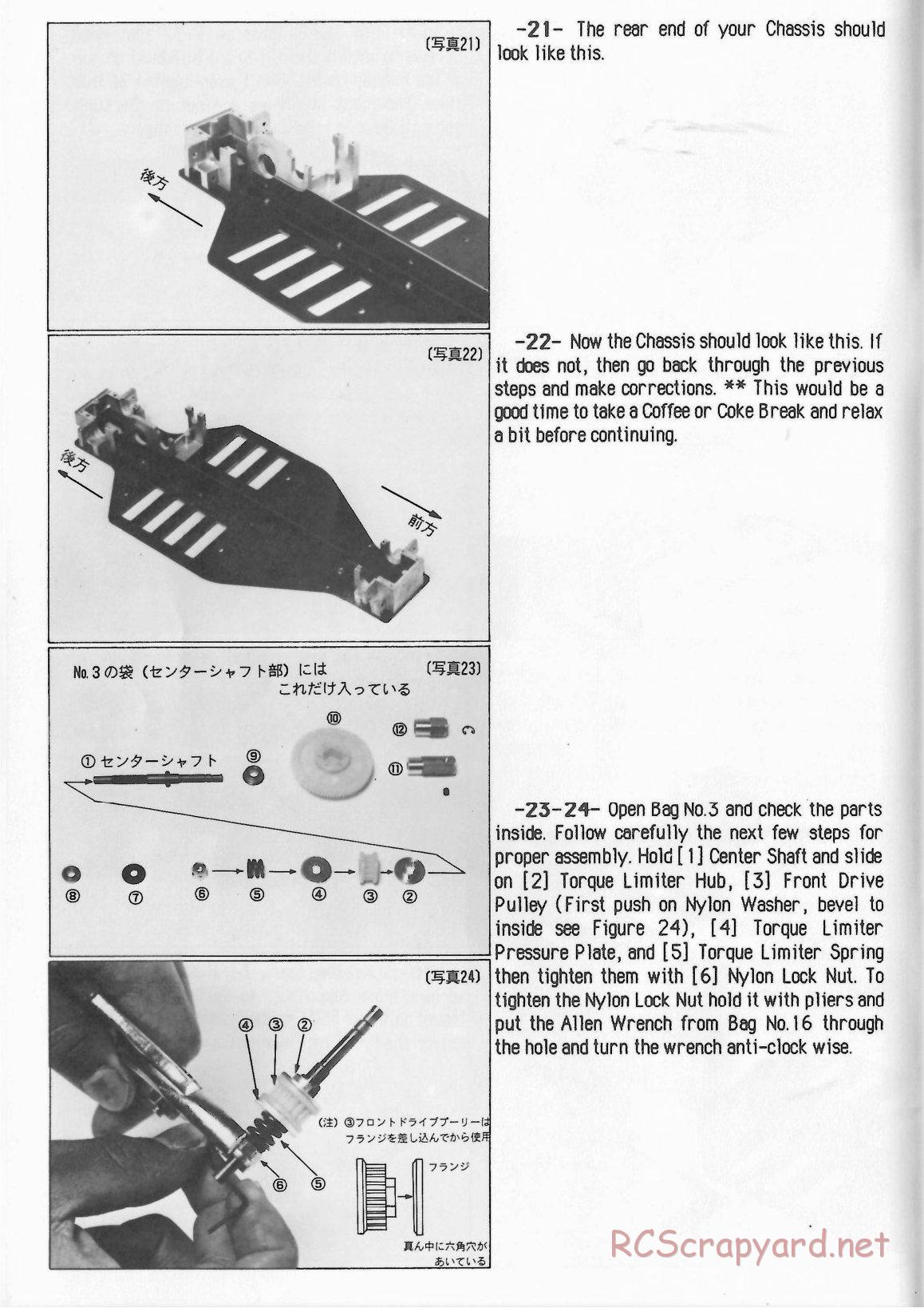 Yokomo - YZ-870c Super Dog Fighter (1987) - Manual - Page 8