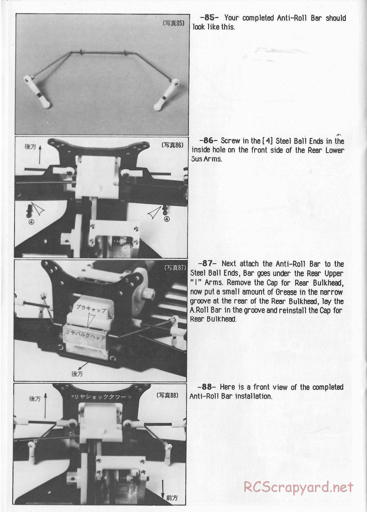 Yokomo - YZ-870c Super Dog Fighter (1987) - Manual - Page 24