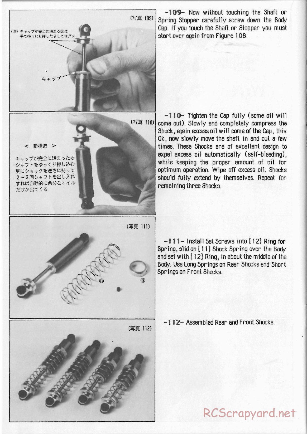 Yokomo - YZ-870c Super Dog Fighter (1987) - Manual - Page 30