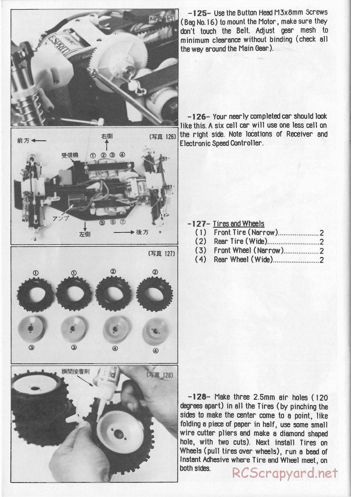 Yokomo - YZ-870c Super Dog Fighter (1987) - Manual - Page 34