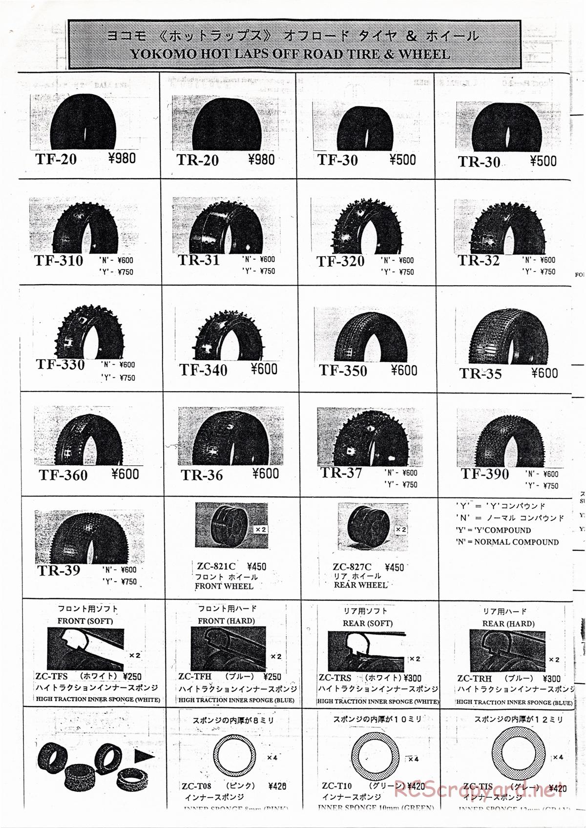 Yokomo - Super Dog Fighter YZ-10 - Parts Lists - Page 10